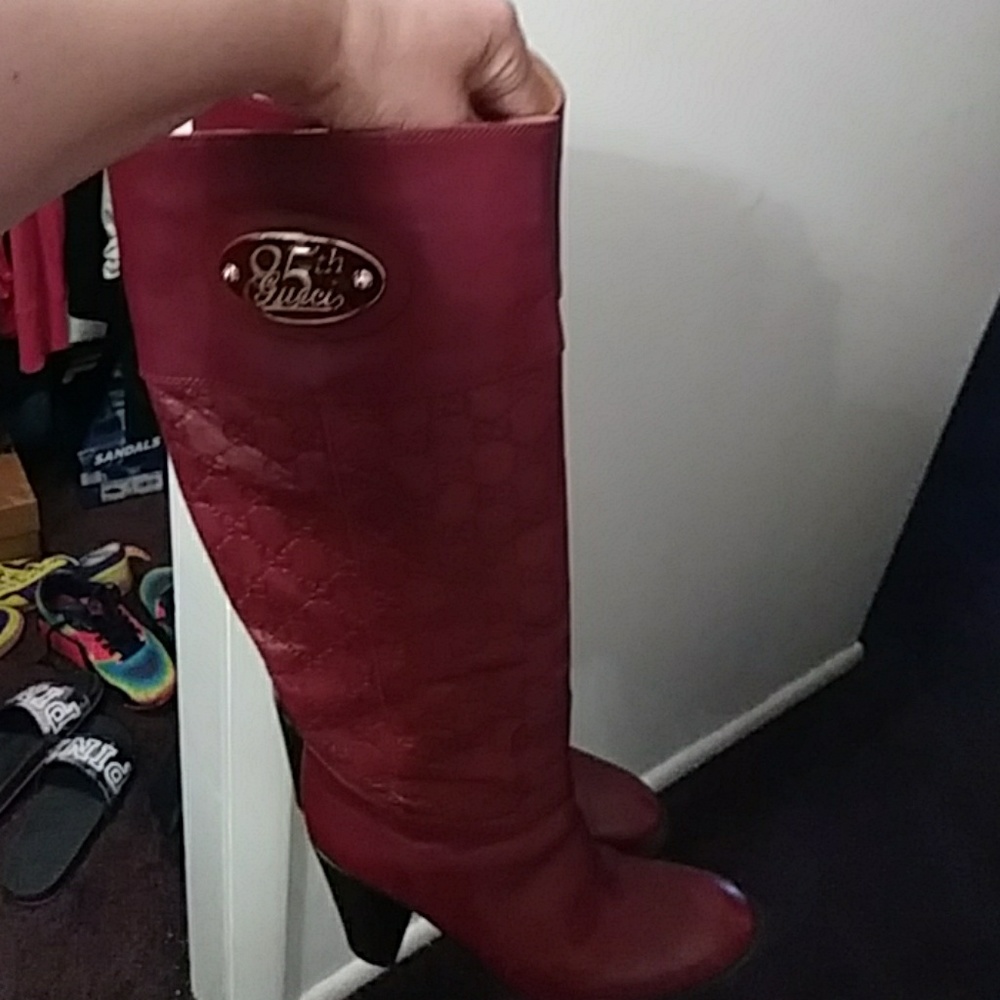 Authentic red leather GG boots🔥🔥🔥 - Picture 3 of 8